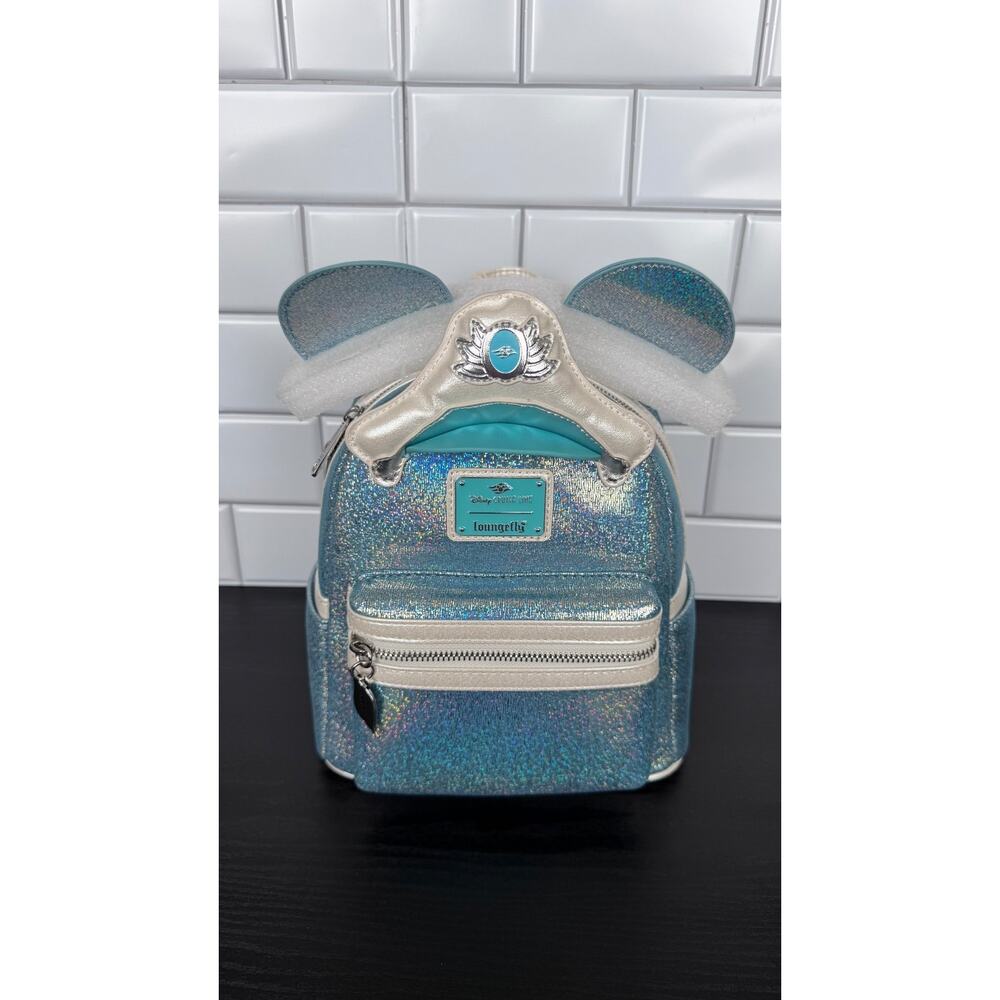 Loungefly Disney Cruise Line 25th Anniversary Shimmering Seas Backpack & Ears - Picture 2 of 8
